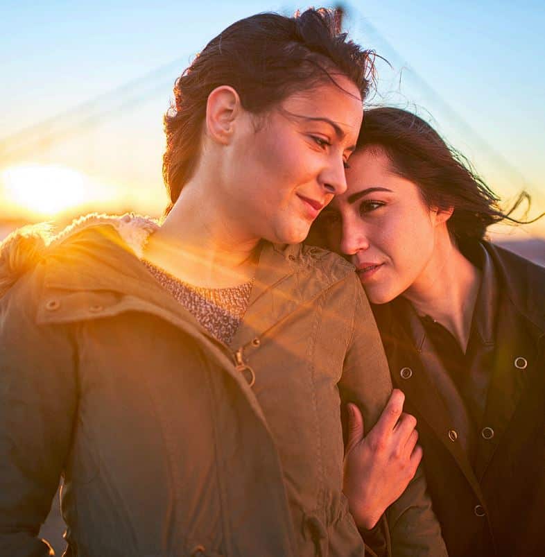 sweet couple in san francisco