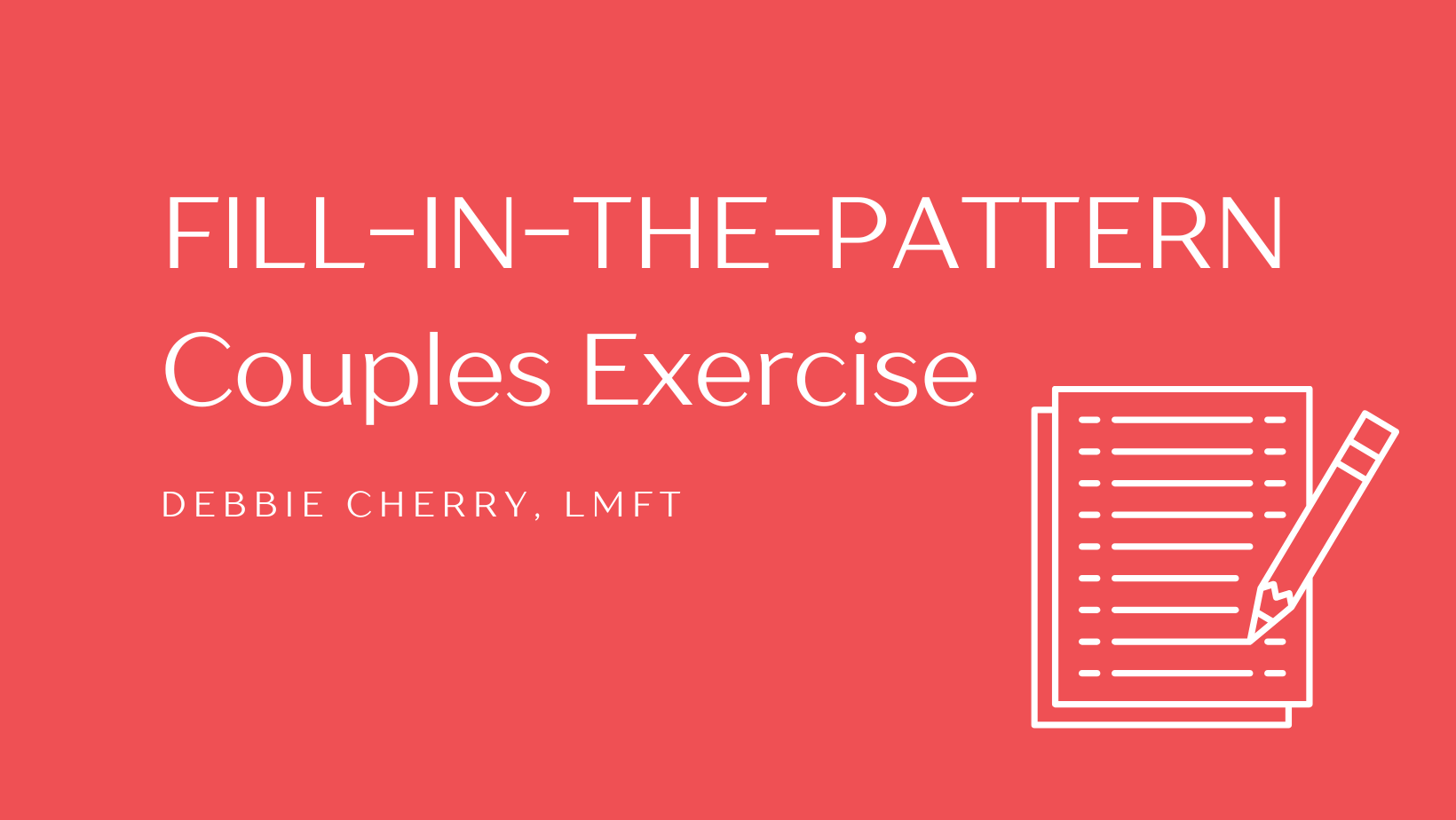 couples exercise to stop recurring fights