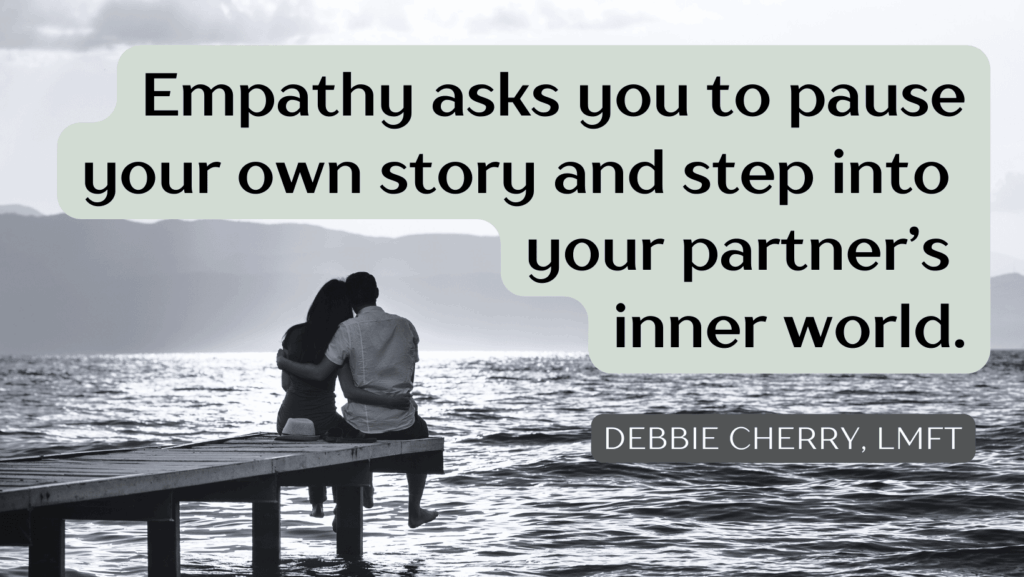 A couple talking about their inner worlds.